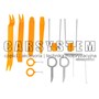 SCIAGACZE DO TAPICEREK KLIPSÓW I RADIA / RADIO AND CLIP REMOVAL TOOL KIT 12 PCS BLISTER