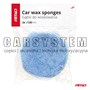 GABKI OKRAGŁE DO WOSKOWANIA RĘCZNEGO Z MIKROFIBRY / MICROFIBER ROUND POLISH PAD SET 120MM 2PCS
