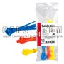 OPASKI ZACISKOWE WIELOKOLOROWE AMIO ZESTAW / CABLE TIES MIXED COLOR SET 60PCS