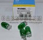 ZAROWKA BOSMA 12V T10 W5W ZIELONA